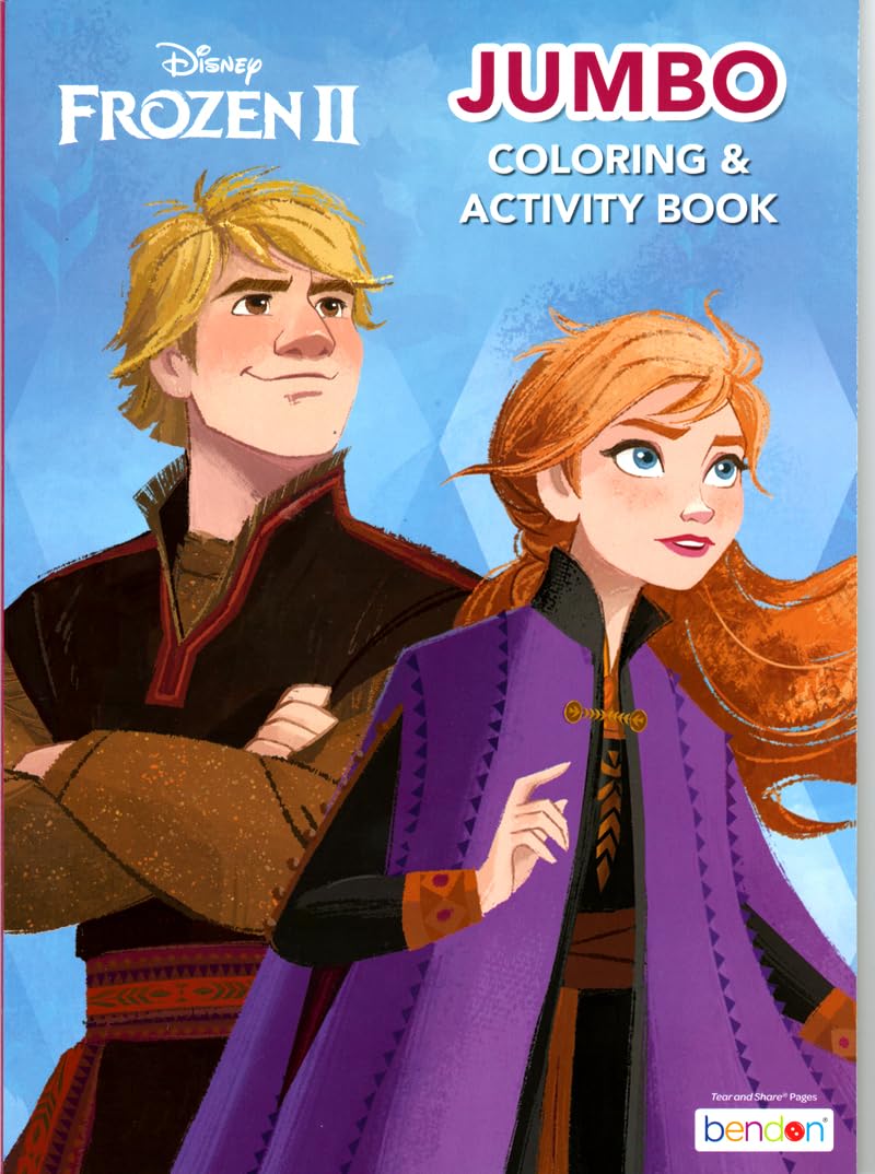 Disney Studios Disney Frozen 2 Coloring Book & Stickers Activity Deluxe Set - Image 3